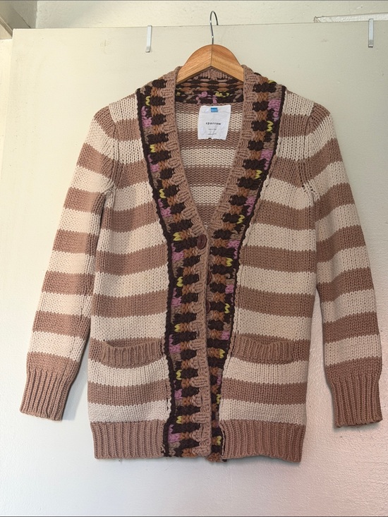 Sweaters - Anthropologie Sparrow Hopi Basket Striped Cardigan Sweater